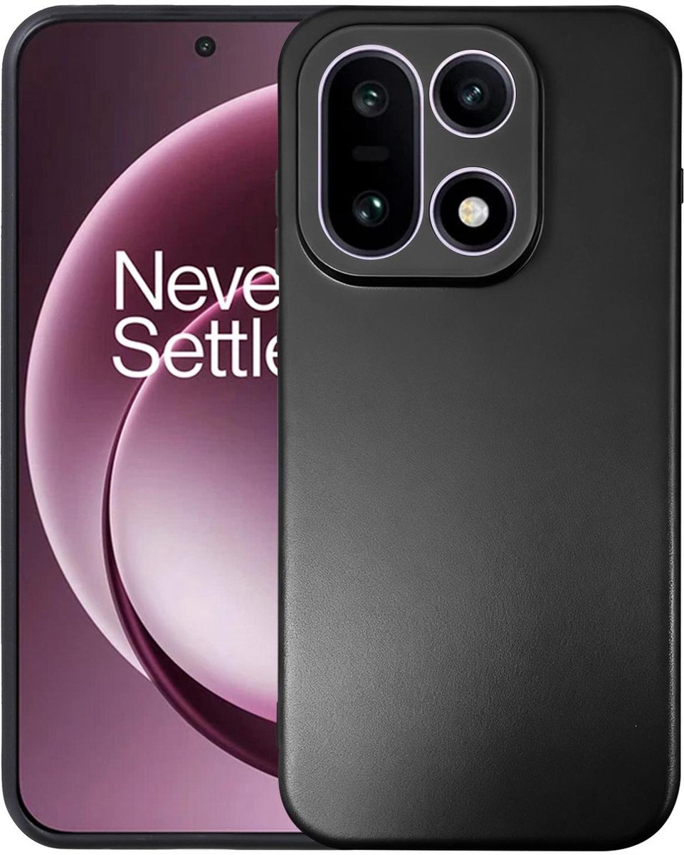 Mobigear Hoesje geschikt voor OnePlus 15 Telefoonhoesje Flexibel TPU | Mobigear Basics Backcover | 15 Case | Back Cover - Zwart