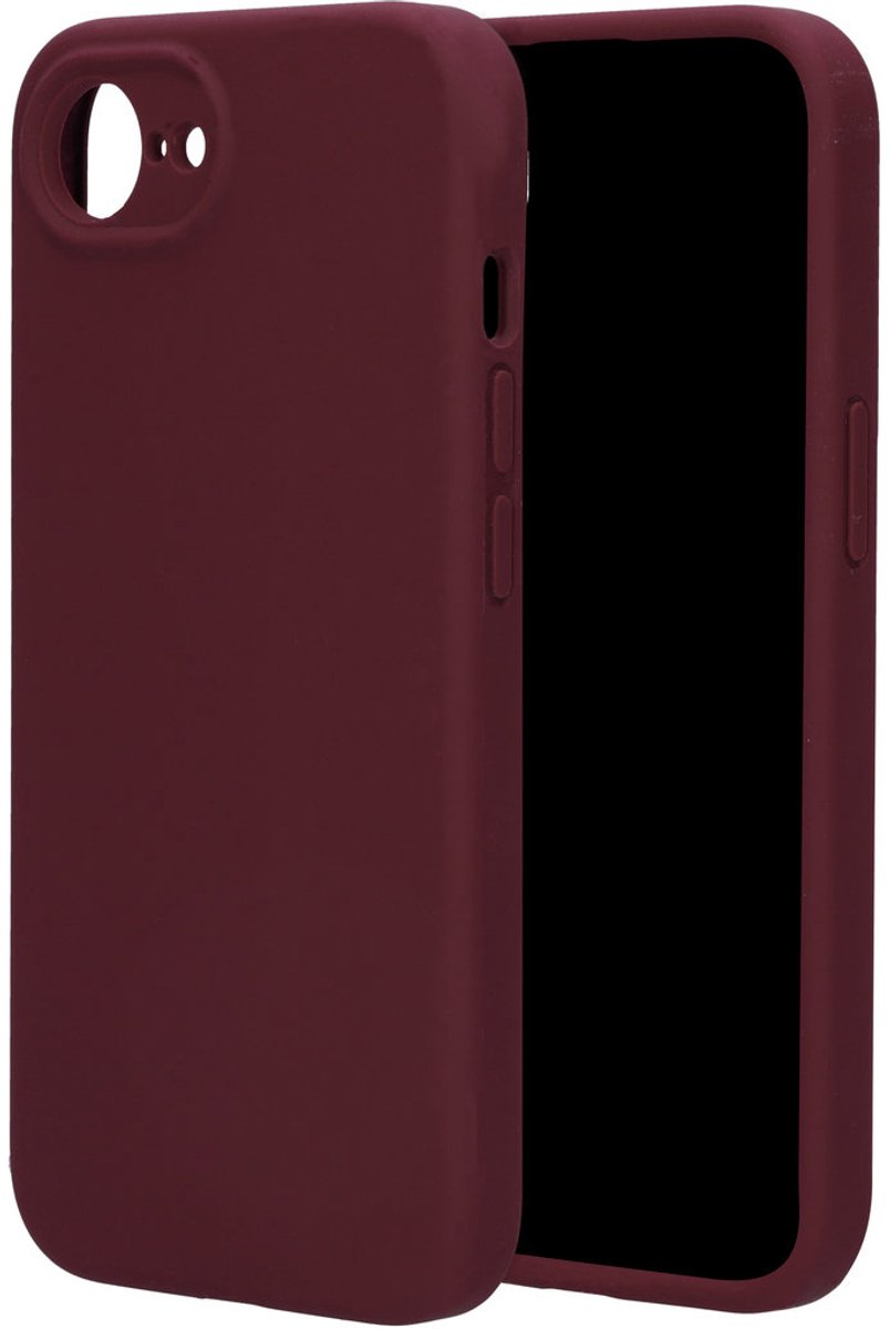 Mobiparts Hoesje geschikt voor Apple iPhone 17e Siliconen Telefoonhoesje | Mobiparts Backcover | iPhone 17e Case | Back Cover - Plum Red | Rood