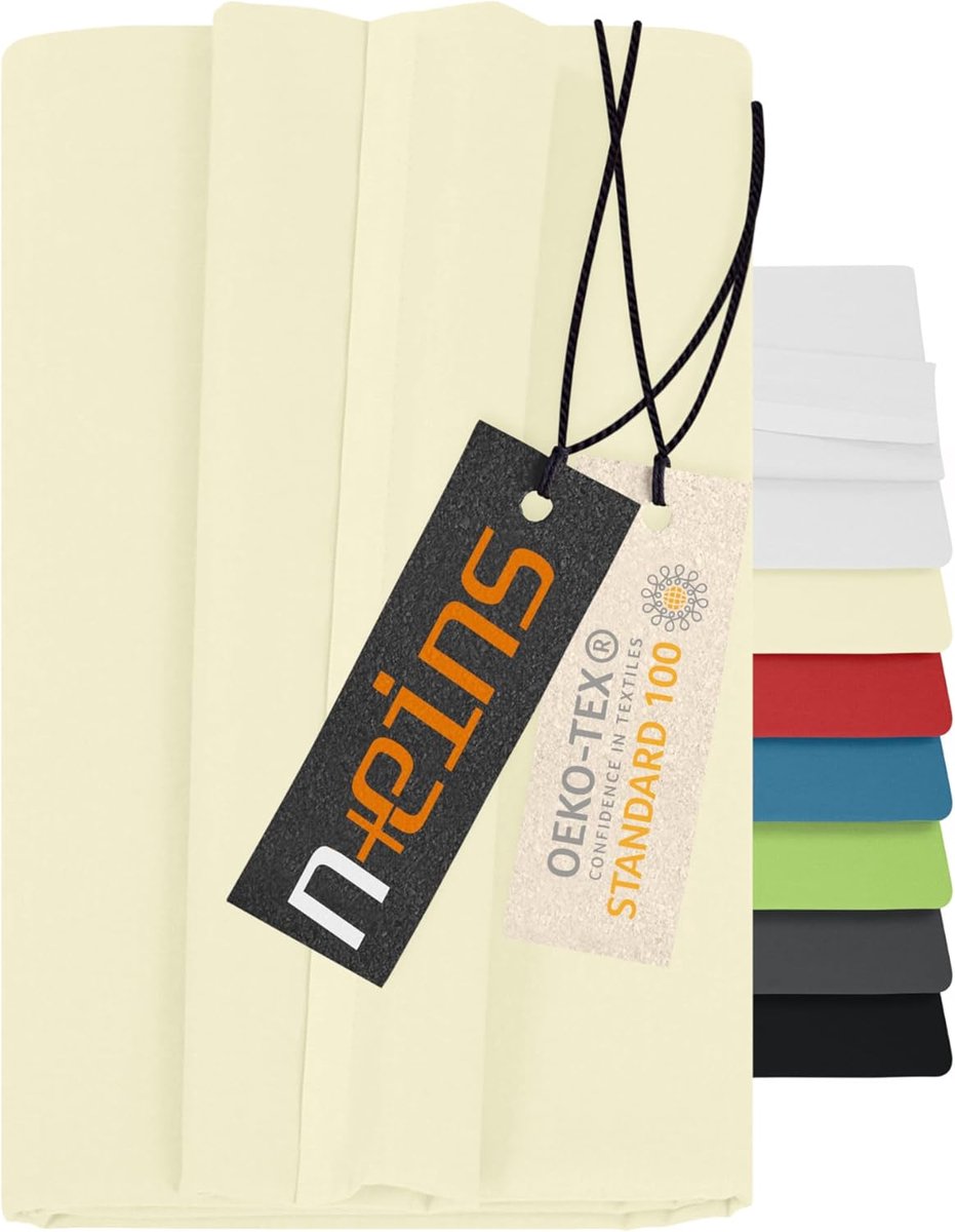 Laken zonder elastiek 150 x 250 cm - 100% katoen - ecru - ideaal voor een frisse uitstraling - ShopVlot