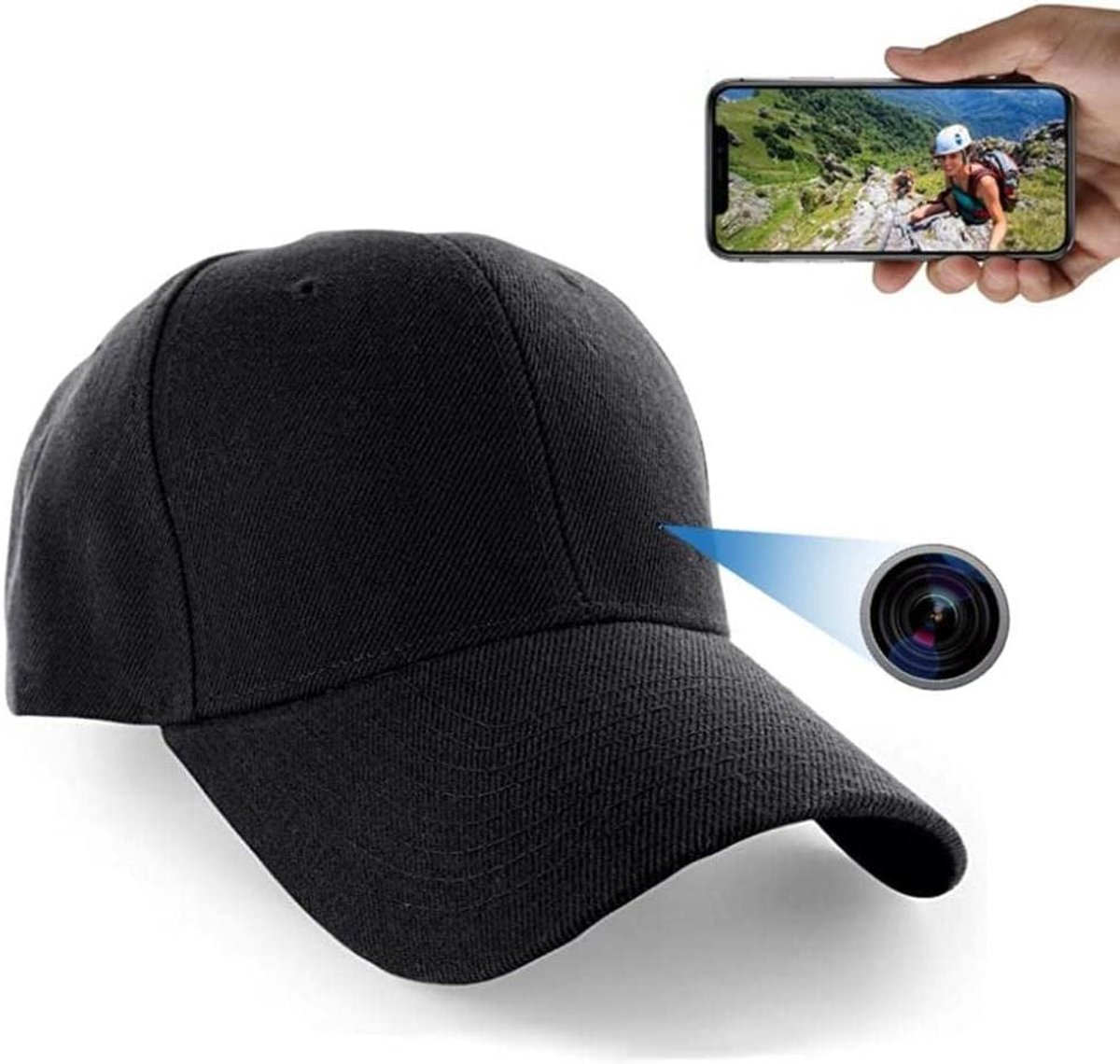Verborgen Camera Pet - Nanny Cam - Beveiliging Thuis - Nachtzicht Functie - 1080P HD - Zwart Goud