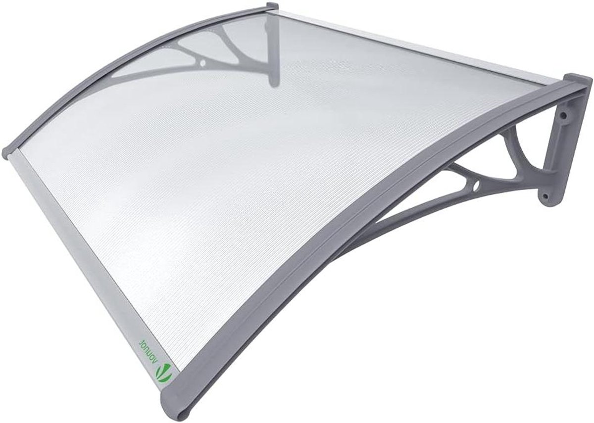 Deur Luifel - Overkapping Regen - Bescherming Huis - Polycarbonaat Plaat - 120 x 80 cm - Transparant
