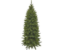 Triumph Tree Bristlecone Pilar Kerstboom - Smalle Kunstboom voor Kleine Ruimtes - Kerstversiering met Natuurlijke Uitstraling en Bruine Takken - H185 x Ø79 cm - Groen