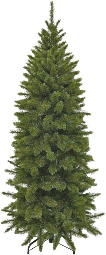 Triumph Tree Bristlecone Pilar Kerstboom - Smalle Kunstboom voor Kleine Ruimtes - Kerstversiering met Natuurlijke Uitstraling en Bruine Takken - H185 x Ø79 cm - Groen