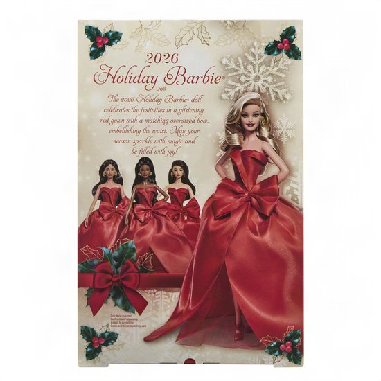 Barbie Signature 2026 Holiday Barbie modepop van Barbie — afbeelding 5