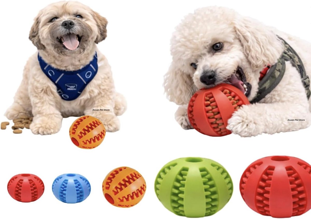Interactief honden traktatiebalset - hondensnoepjes - hondenbal - hondensnoepjesdispenser