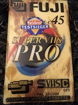 Fuji Super VHS Pro 45 Compact Videocassete