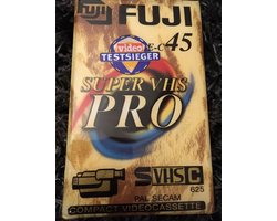 Fuji Super VHS Pro 45 Compact Videocassete