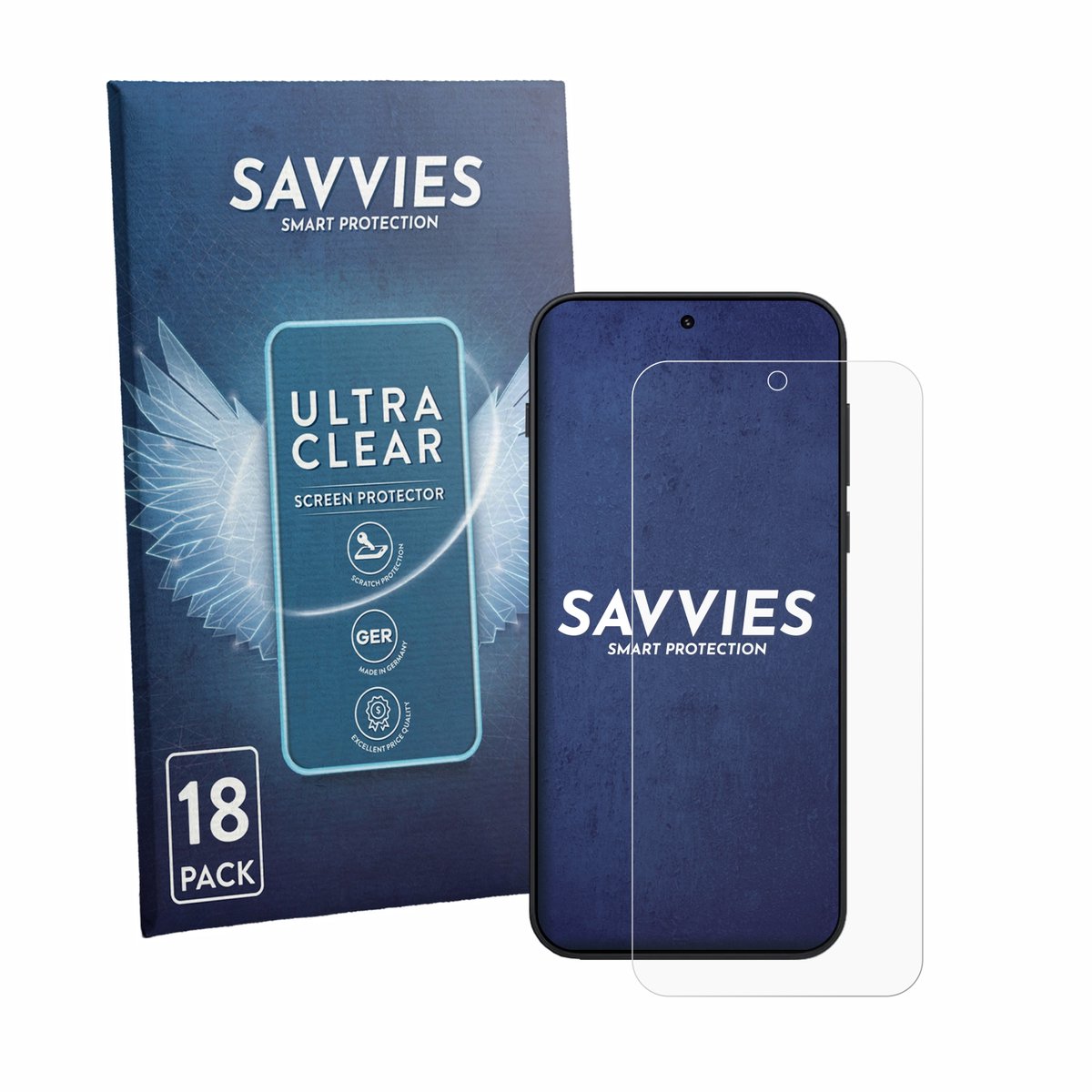 Savvies - Screenprotector voor OnePlus N6 - Folie Beschermfolie transparant 18 Stuks