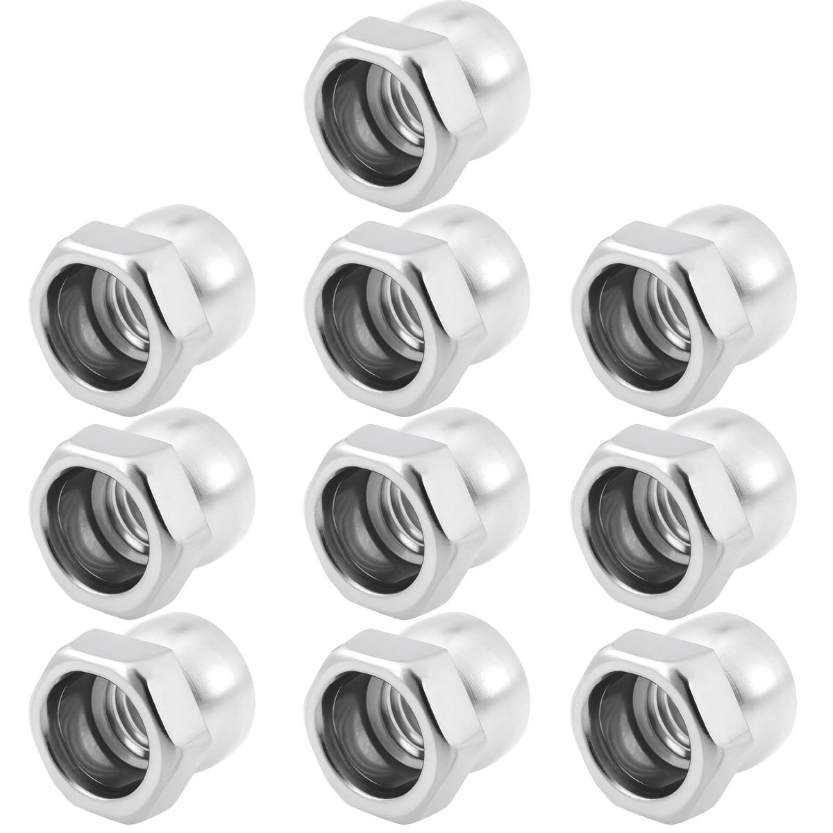 10Pcs Rvs Moer M8 Break Off Shear Anti Diefstal Twist Beveiliging Voor Outdoor Apparatuur Straatverlichting Bewakingscamera's