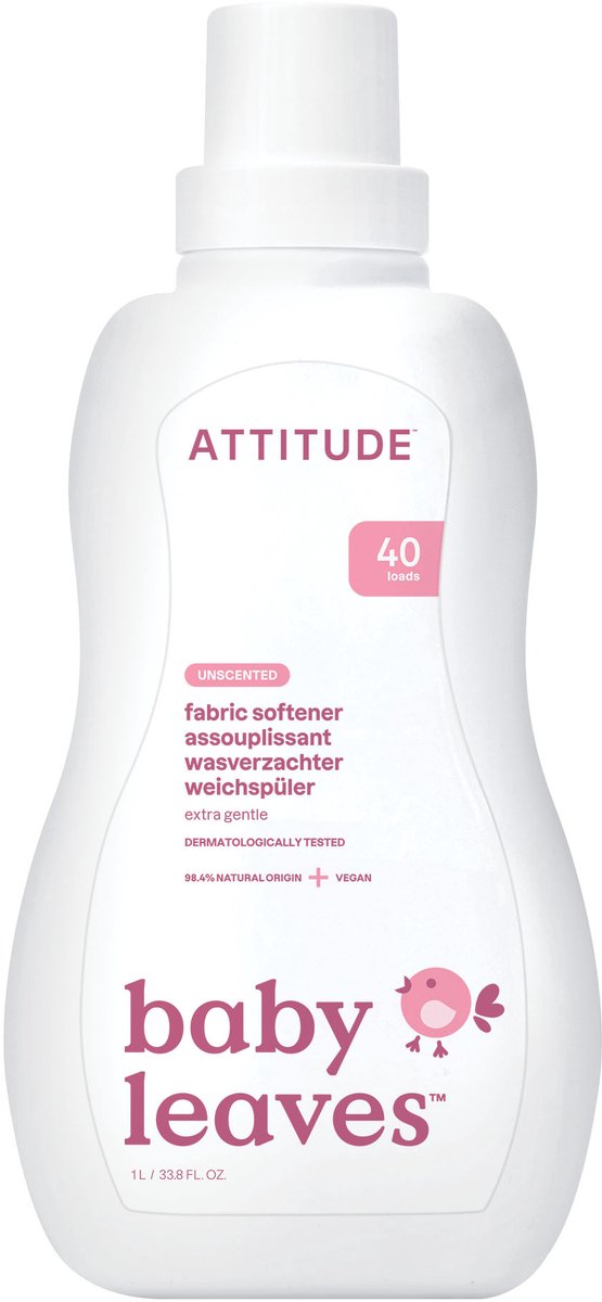 ATTITUDE - Baby Leaves Fabric Softener Unscented (6x)