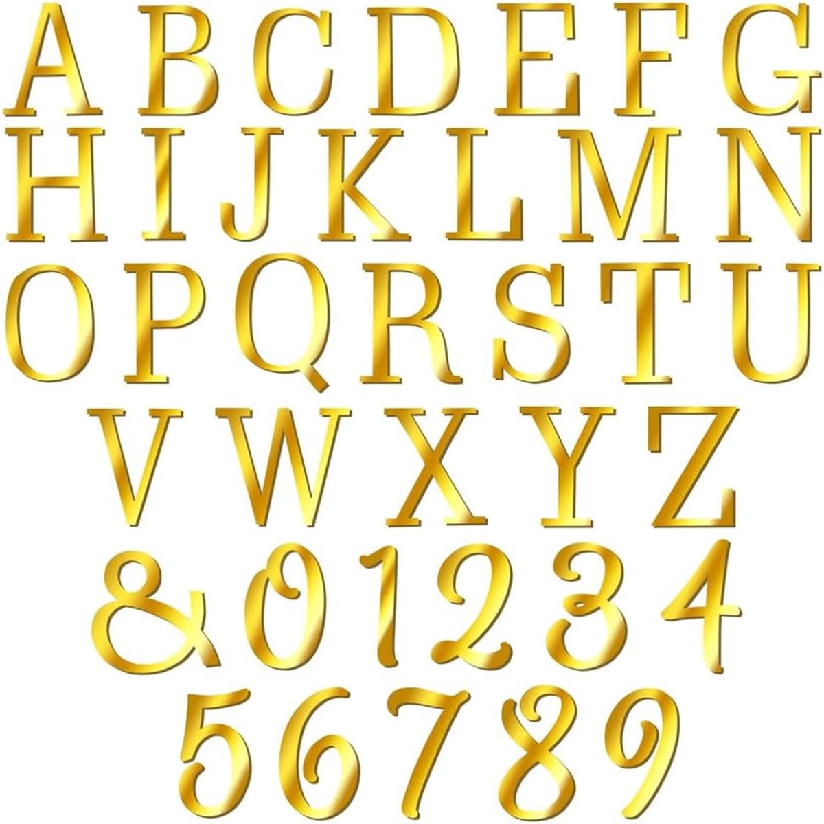 37 stuks cijfers decoratie taart - 0-9 gouden taartdecoratie verjaardag gouden cijfers 0-9 taarttopper verjaardag acryl cijfers taartdek 0-9 taarttopper set, A-Z gouden taartletters