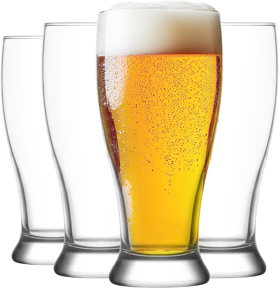 Set van 6 glazen 11 oz voor bier en vruchtensap of koude dranken bar pubs vaatwasmachinebestendig gemaakt in Turkije