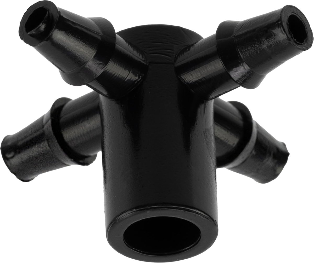 - Set van 10 4-weg micro-irrigatie verdelers Ø5 mm voor automatisch druppelirrigatiesysteem - slangconnector