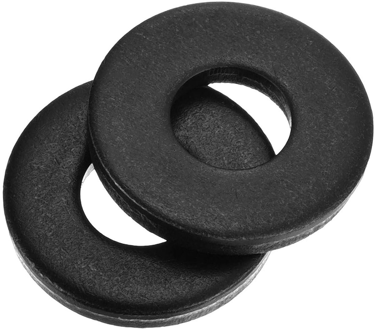 Set van 60 stuks, M8 x 20 x 3 mm, koolstofstaal, sluitringen, zwart geoxideerde platte afdichtingen, sluitringen, set voor schroeven, moeren, schroefdraadstang