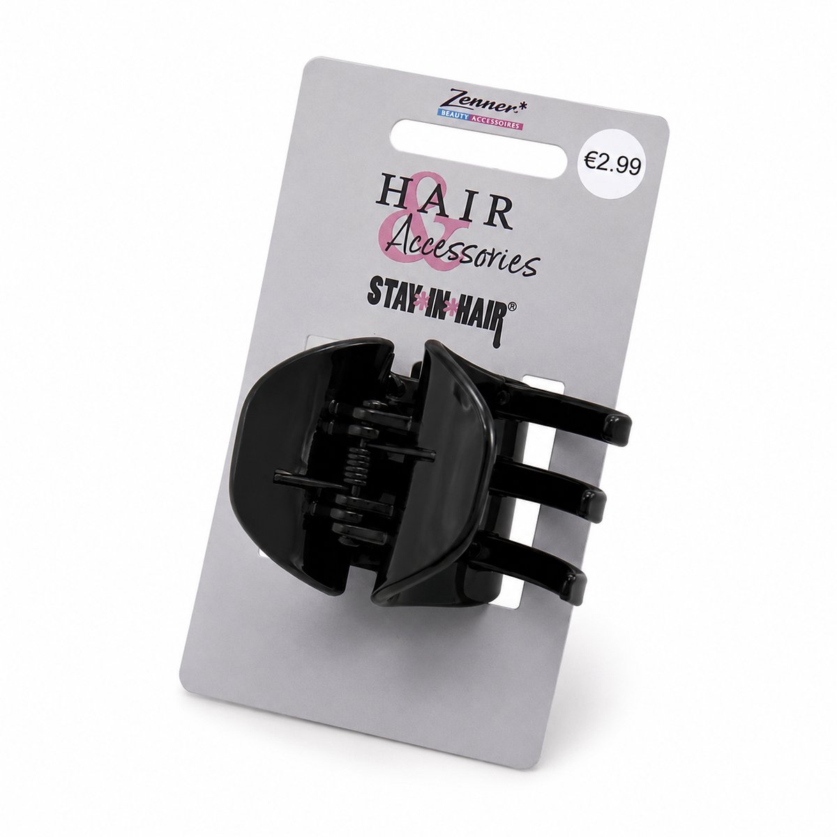 Zenner Zwarte Haarklem – Stay in Hair