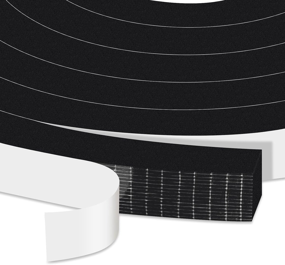 dichtheid Foam Tape 12mm (B) x 12mm (T), Zelfklevende Weer Stripping Seal, Home Window Isolatie Deur Diepgang Excluder Tape, Geluiddichte Schokbestendige Gap Afdichting