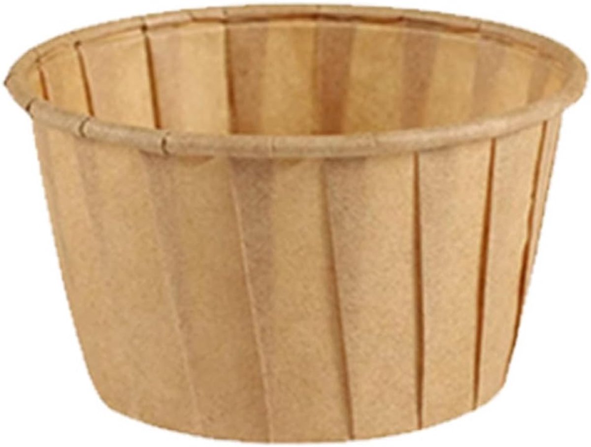 Cupcakevormen voor bruiloft, verjaardag, feest, papieren vormpjes, liners, wrapperpapier, bakvormpjes, papier voor bruiloft, kinderen, verjaardag, feestaccessoires (donkerbruin)