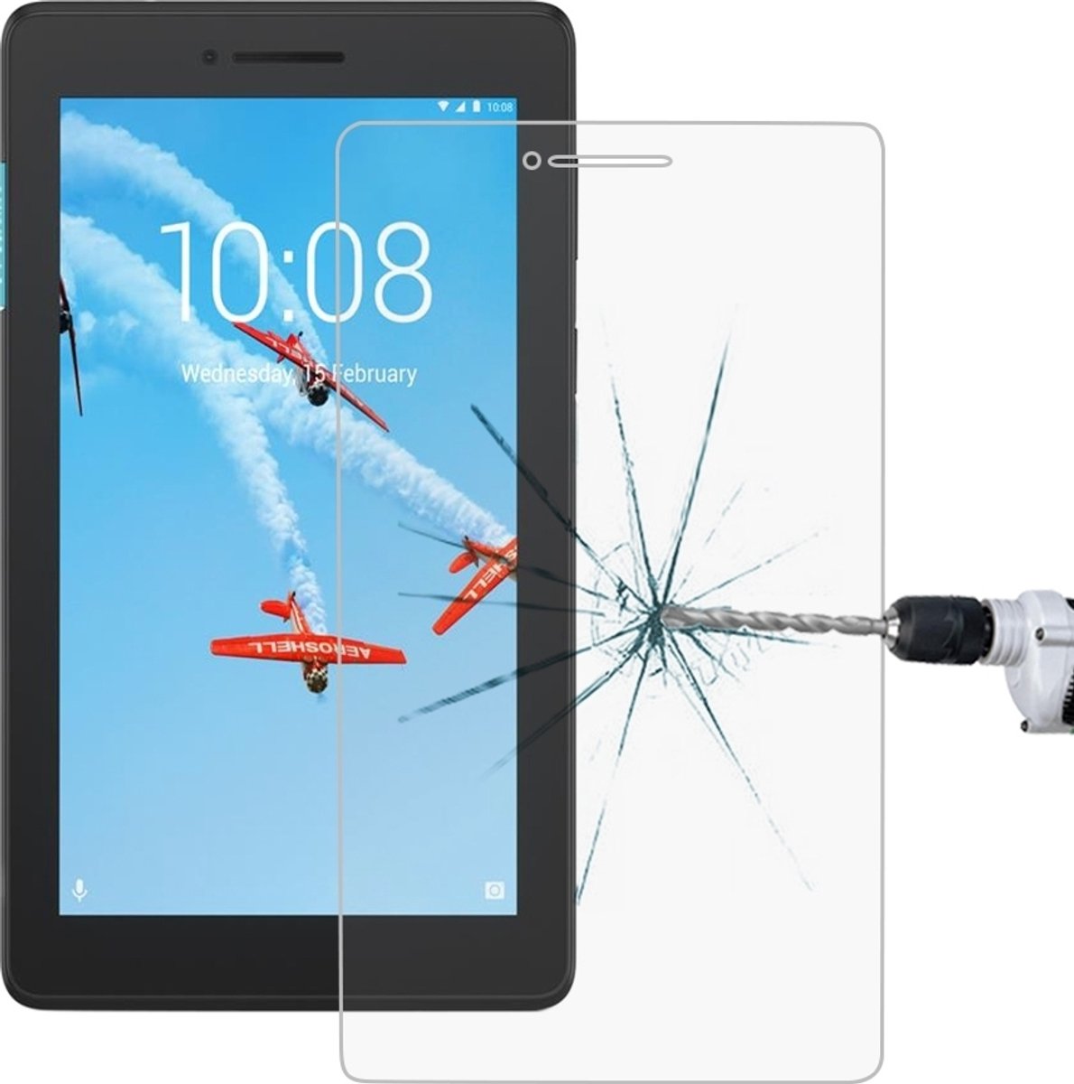 Mobigear Screenprotector geschikt voor Lenovo Tab E7 Glazen | Mobigear Screenprotector - Case Friendly