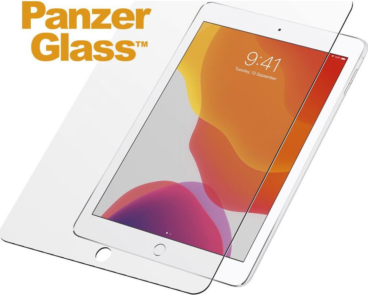PanzerGlass Screenprotector geschikt voor Apple iPad 8 (2020) Glazen | PanzerGlass Edge to Edge Screenprotector - Case Friendly