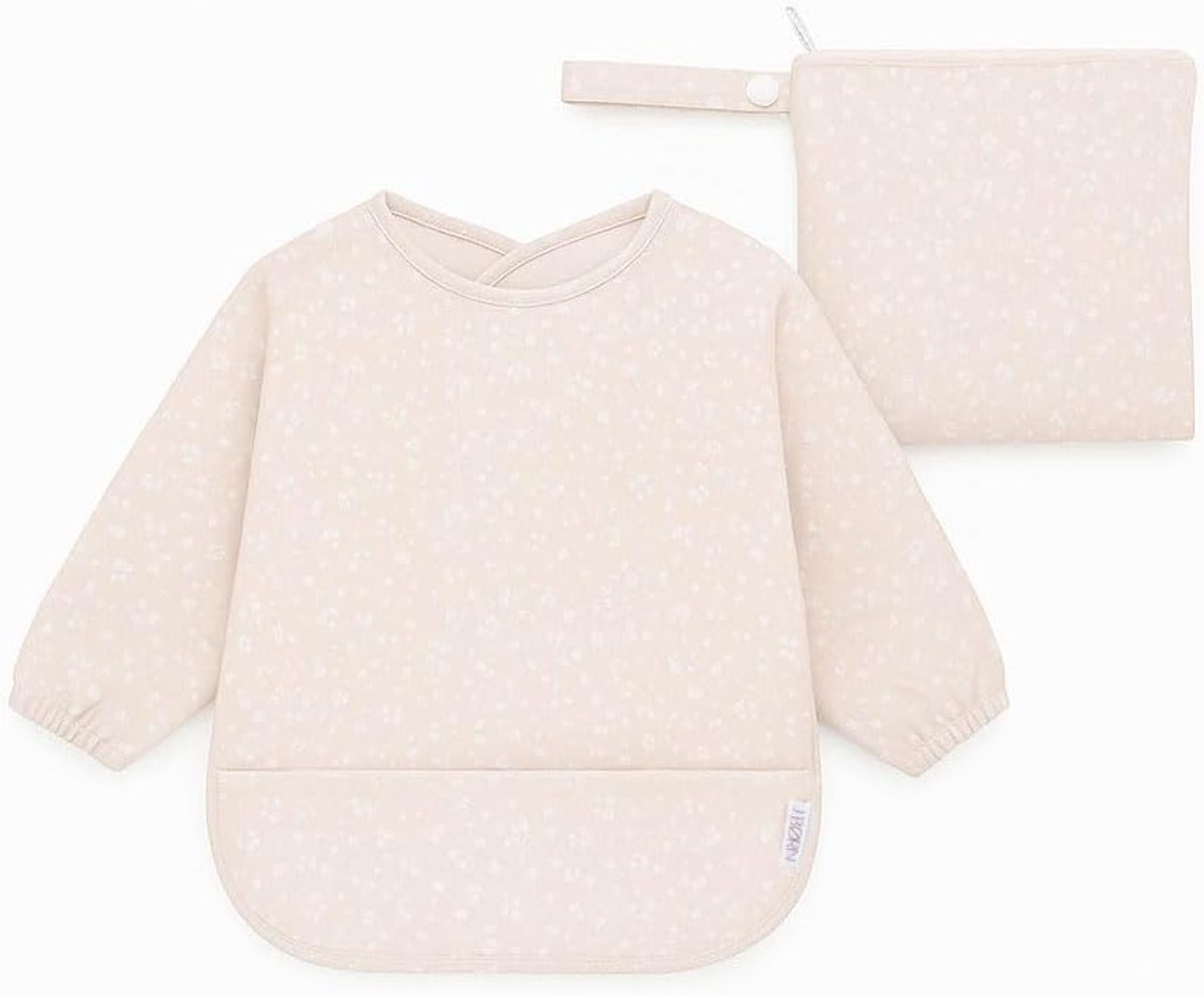 Langemouwen slabbetje voor baby's 6-12 maanden - Waterdichte slabbetjes voor het afbouwen van borstvoeding + gratis bijpassende opbergtas voor baby-led weaning