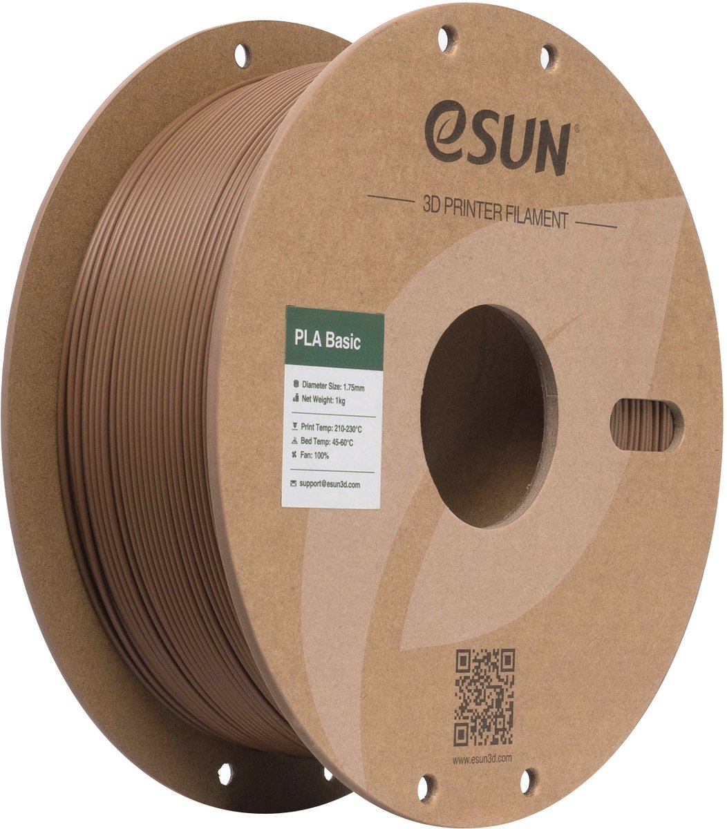 eSUN PLA-Basic Bruin / Brown - 1 kg - 1.75 mm - 3D printer en 3D pen filament