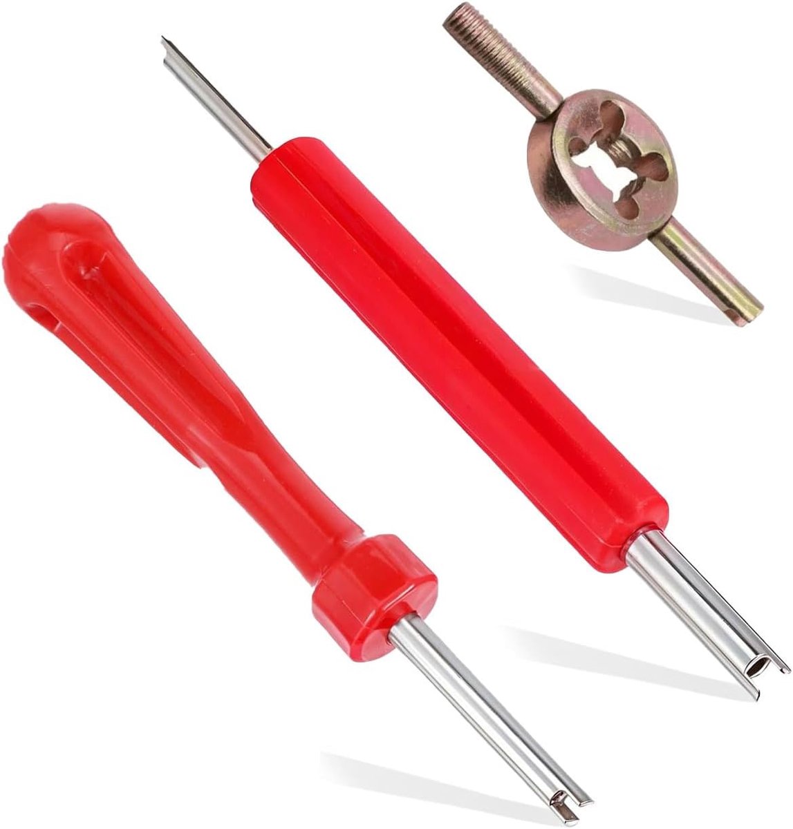 3 stuks Ventil uitdraaier, Ventil uitdraaier gebruik kern gereedschap 3 stijlen bandenventilen verwijderende ventil reparatie, auto-ventiel sleutel, bandenreparatie