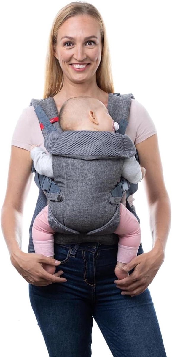 Draagzak - Baby drager Baby draagtas - Baby dragen - 4-in-1 ontwerp - 36-145 kg - Grijs