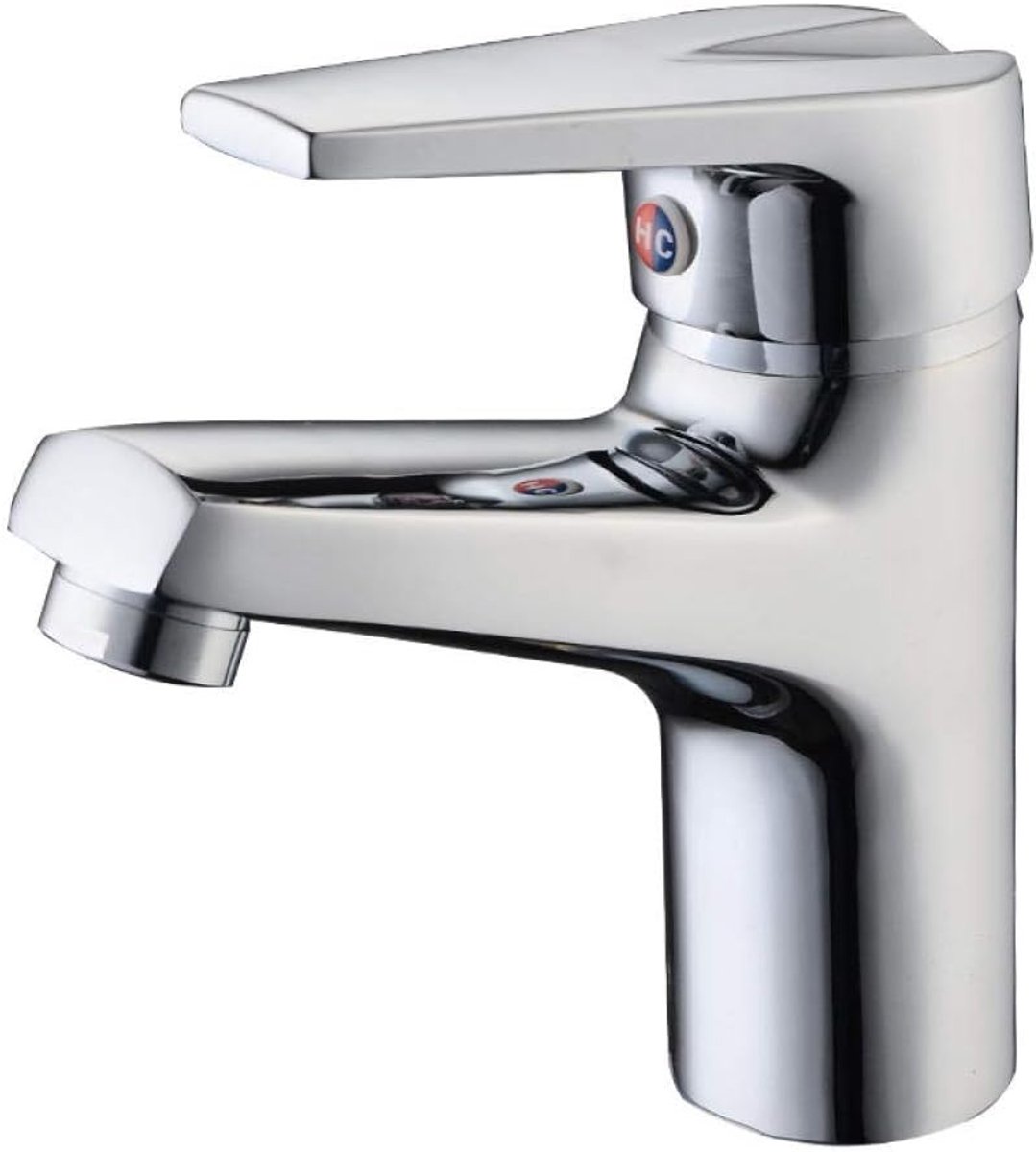 wastafel enkele gat kraan badkamermeubel warm en koud gemengd water beroemde badkamer zinklegering kraan