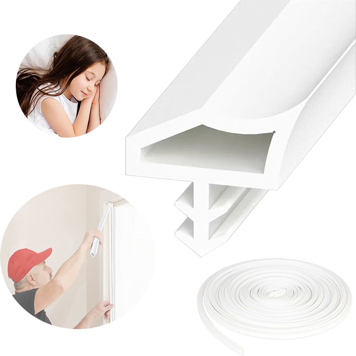 Tochtstrip, Zelfklevende Isolatieafdichtingsstrips, Flexibele Wandlijst.