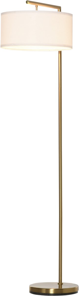 HOMCOM vloerlamp staande lamp - E27-fitting - voor woonkamer