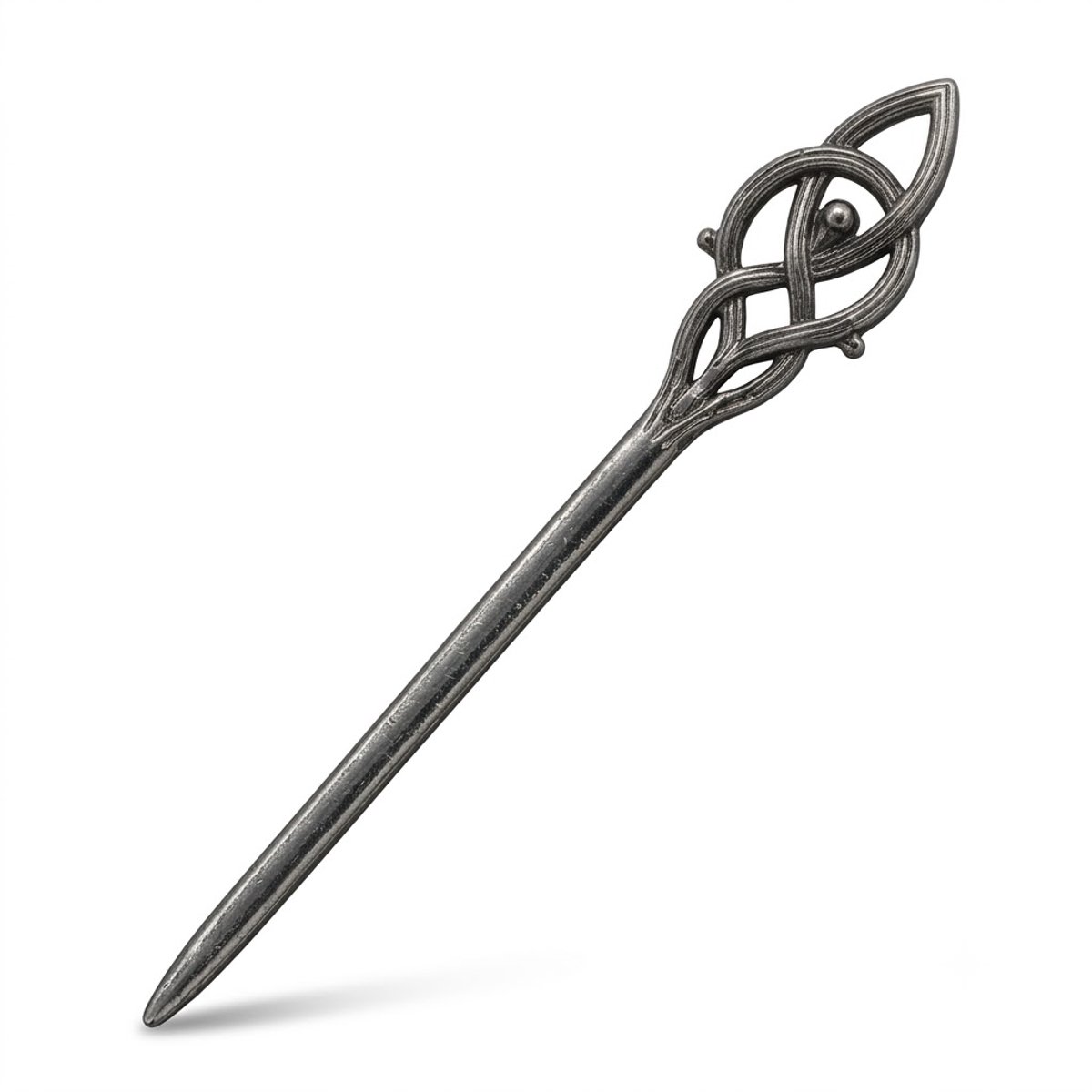 Zwarte haarpin dames vintage haarpin met Keltisch knoopwerk metalen haarspeld voor haarknot opsteek kapsel antislip haar accessoire Viking stijl