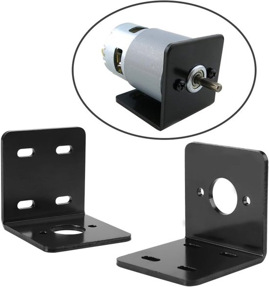 haakse beugel met hoge hardheid, montagebeugel gelijkstroommotor, vaste basis, met galvanisatieproces en sterk antiroesteffect, voor NO. 775 Motor — afbeelding 4
