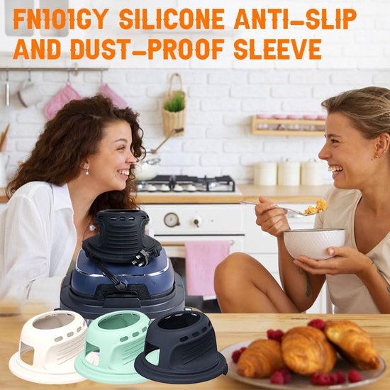 verbrandingsbescherming voor Ninja CRISPi friteuse, siliconen hoes voor Ninja Crispi Air Fryer FN101EUSG, Air Fryer accessoires voor Ninja FN101EU — afbeelding 4