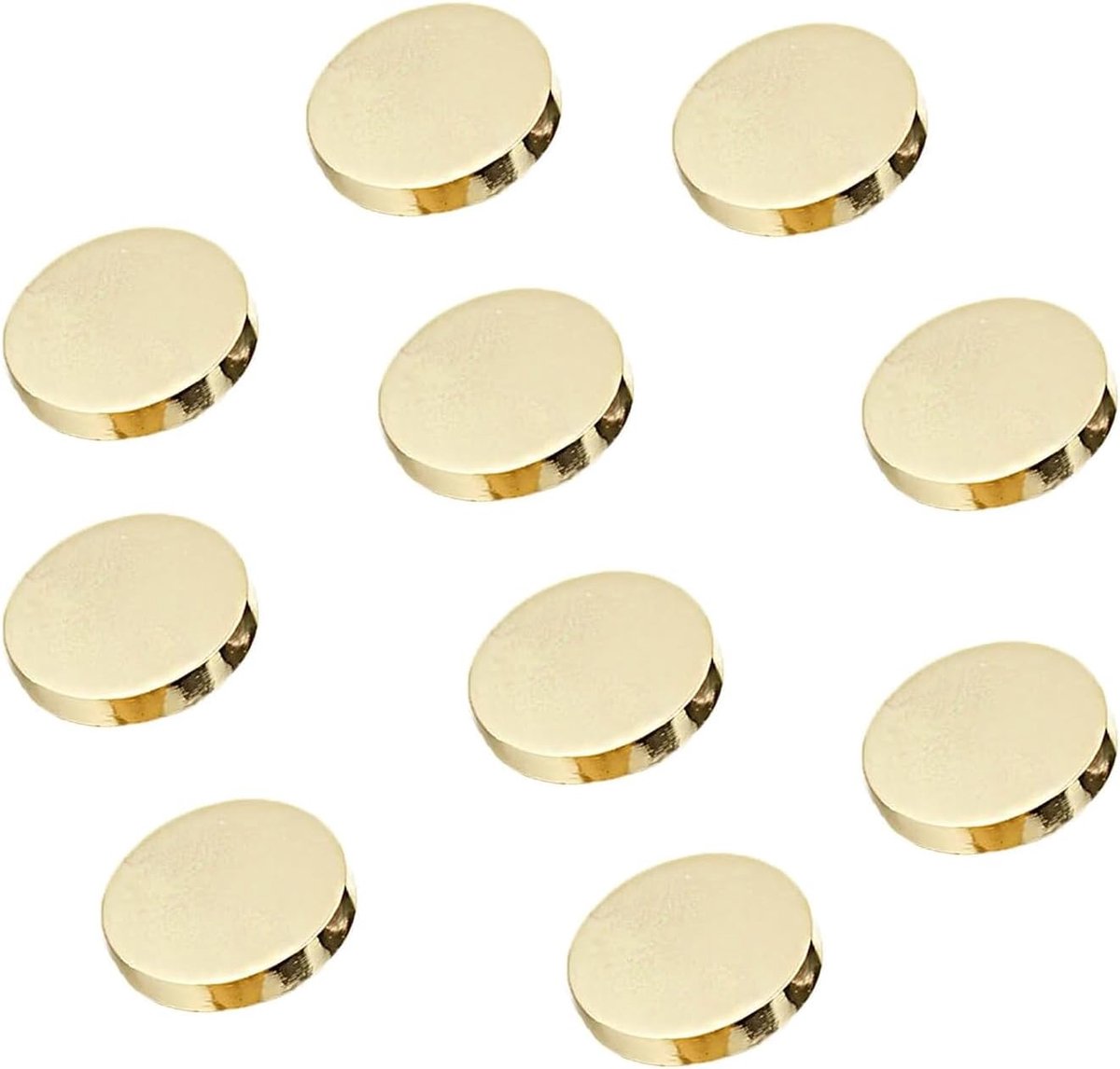 10 stuks metalen borden, metalen pladeknop, dameskleding, herenkleding, herenhemd, goudkleurige jeansknopen, rond, knoopvorm, overhemd, broeknop, 10 mm