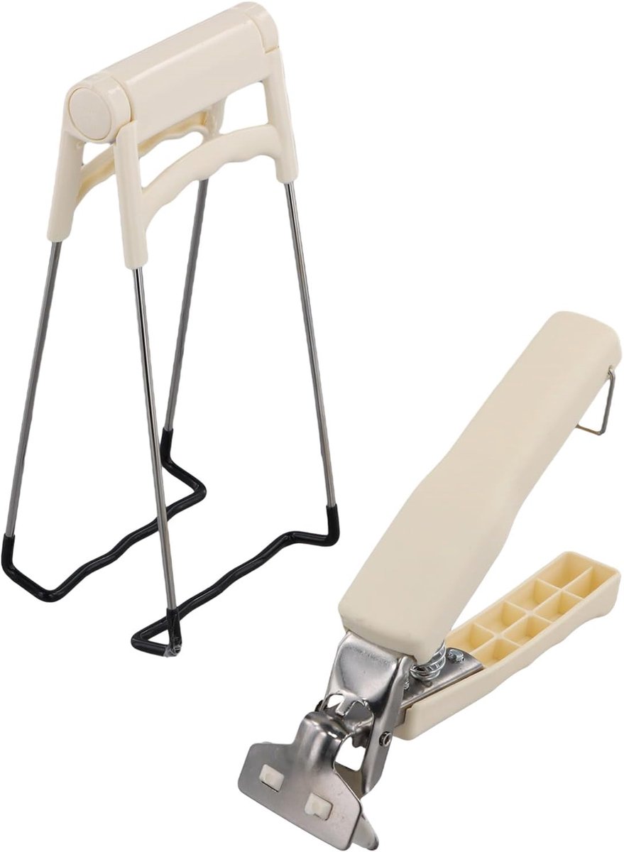 2 stuks anti-verbrandingstang voor de keuken, roestvrijstalen komklemmen, retrievertang, schotelgrijper, ovenschotelclip, anti-hete klem, antislipgrijper voor het verplaatsen van borden