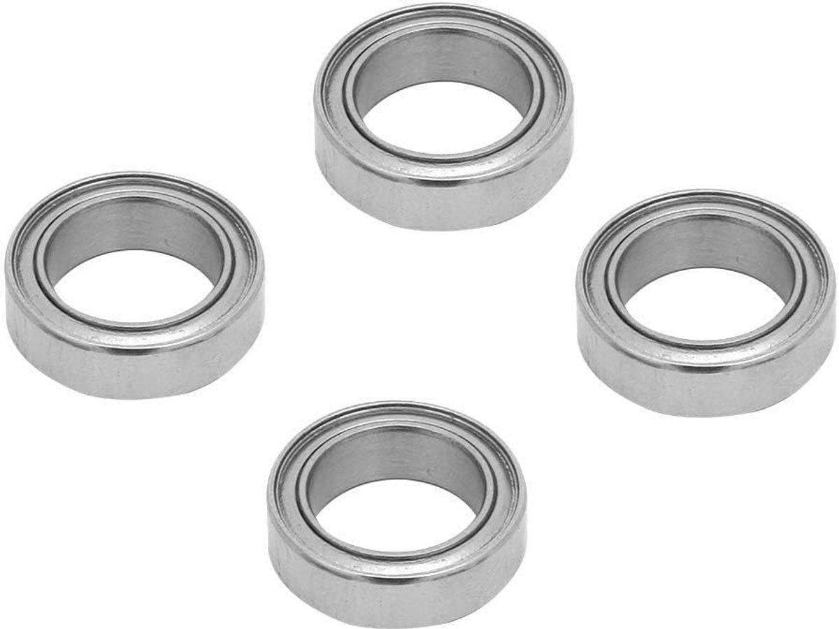 Lagers SMR128ZZ, 8 x 12 x 3,5 mm, dubbele afdichting, groefloopbaan, 4 stuks