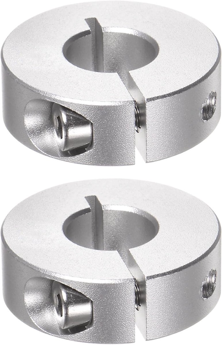 2 stuks gedeelde stelringen 12 mm boring 30 mm AD 10 mm breedte aluminiumlegering diepteaanslagringen voor wiel kruiwagen asaandrijving eenheden machine gereedschap industrie anodisering