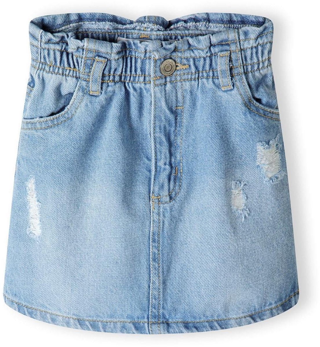 Minoti rok meisjes spijkerrok 100% katoen - blauw