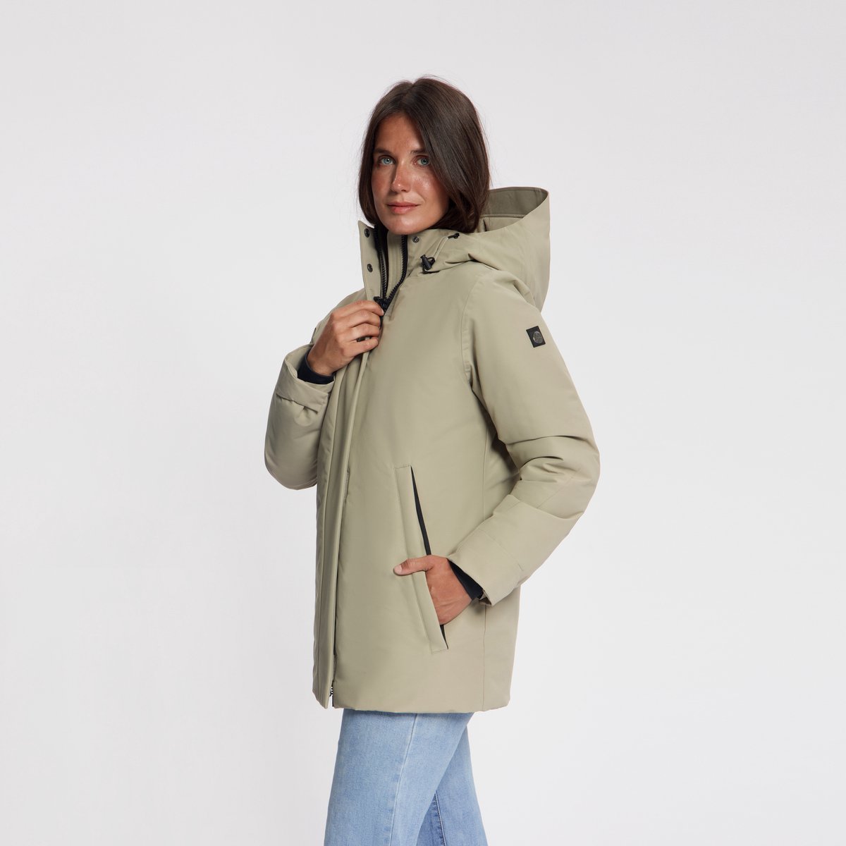 Travelin’ Susanne Dames Hardshell winterjas Waterdicht Lichtbruin