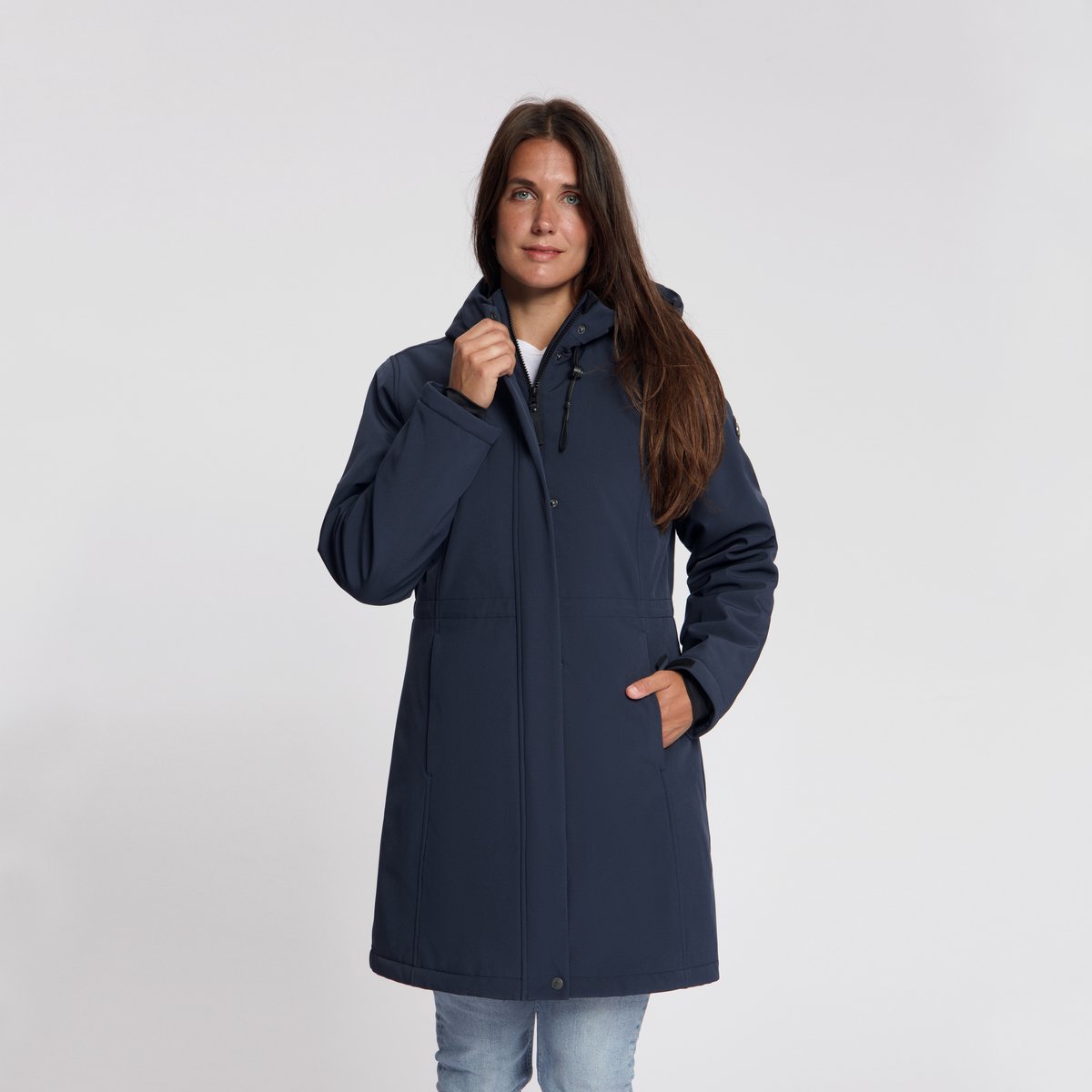 Travelin' Elinor Dames - Softshell Jas - Waterdicht - Navy