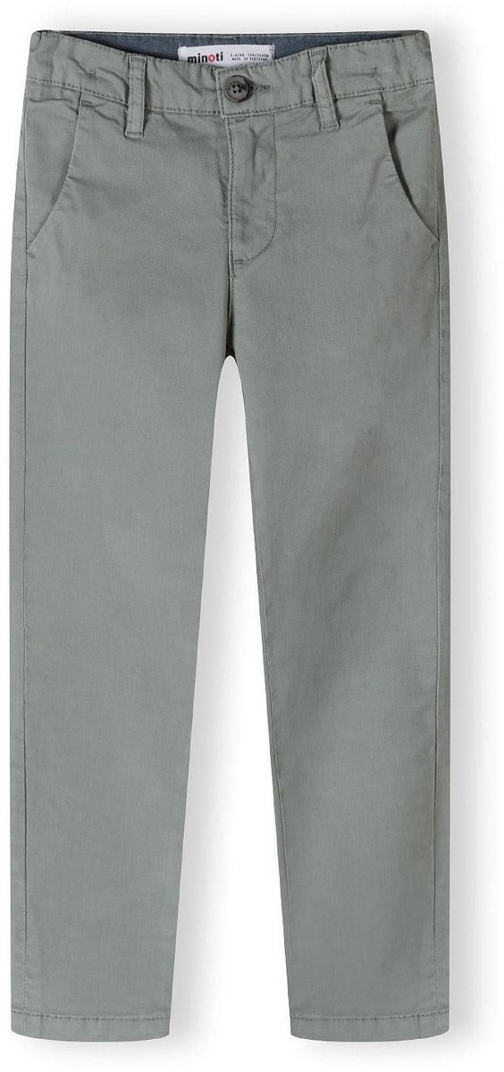 Minoti chino jongens grijs - rechte broek met stretch