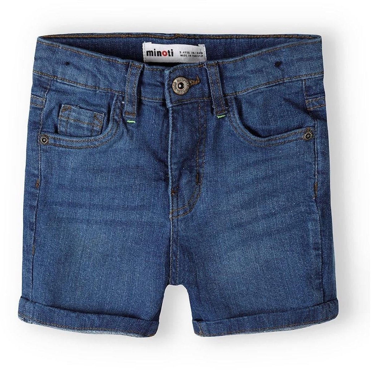 Minoti korte broek jongens denim - katoen - blauw - model 38494