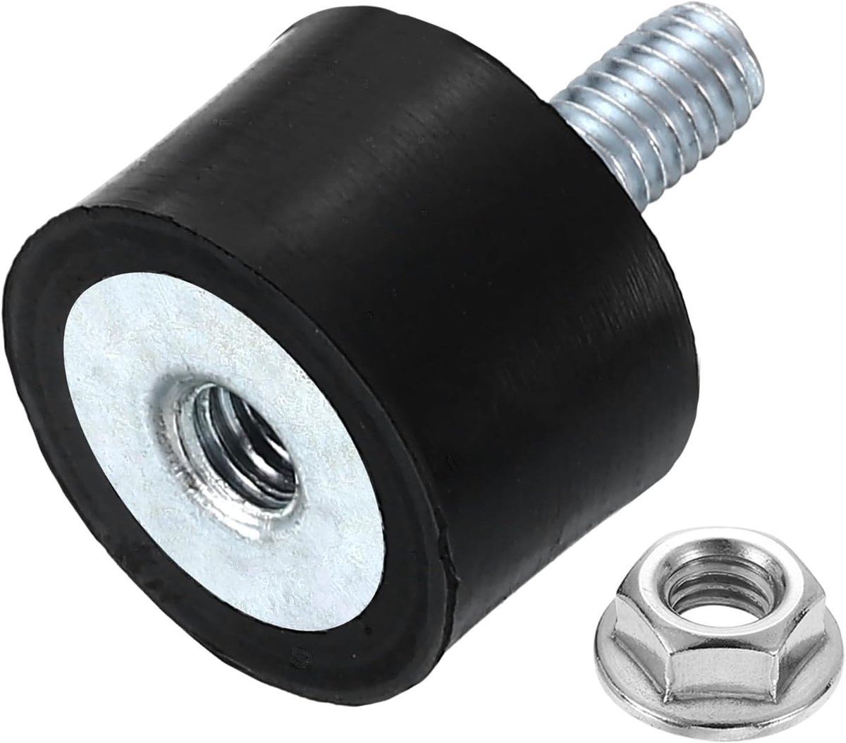M4 Rubberen Beugels, 1Pc 15x10mm(DxH) Cilindrisch Anti-Vibratie Isolator Schokdemper Met Flensmoer Voor Auto Spoel Generatoren Luchtcompressoren