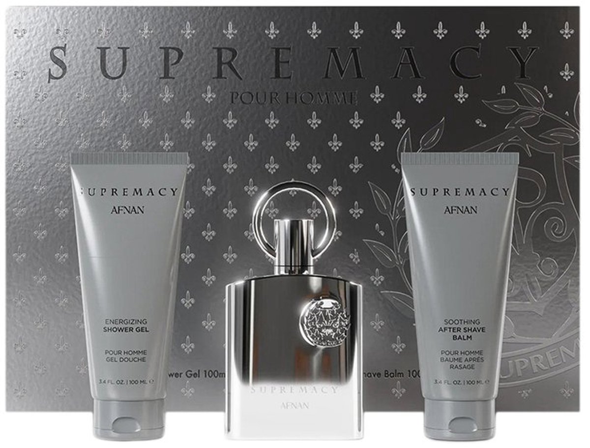 Afnan Supremacy Silver Eau De Parfum (edp) 100 Ml + Asb 100 Ml + Sg 100 Ml