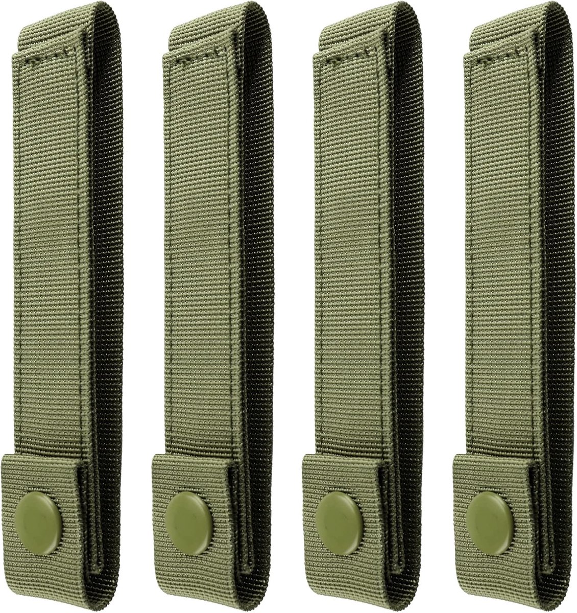 Molle Strap 6 inch, tactische Molle Strap Molle Webbing Straps bevestiging Snap Strap nylon duimsnap straps 4 stuks