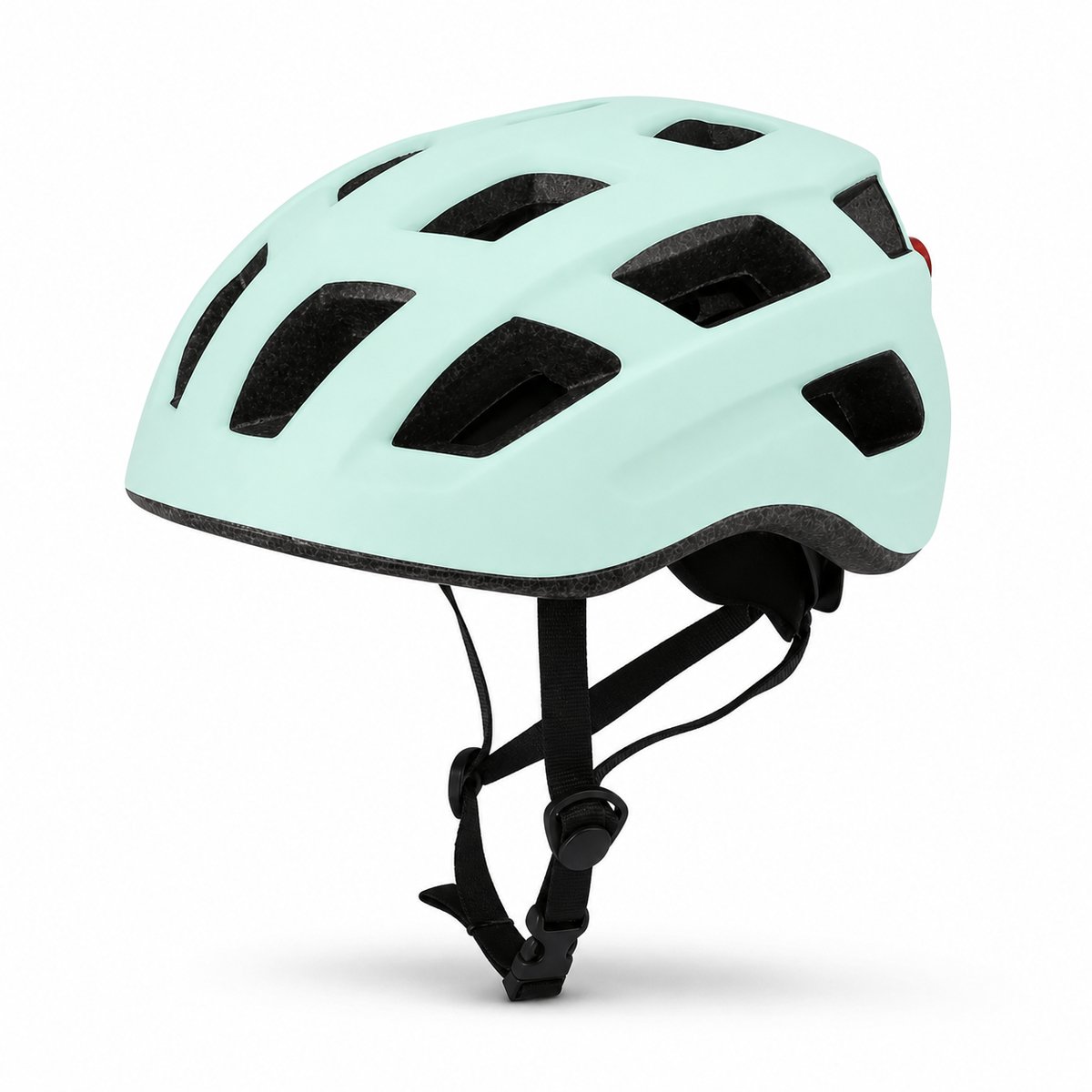 Fietshelm met LED-verlichting - Volwassenen - Verstelbaar - Maat L 58-62 cm - Mintgroen
