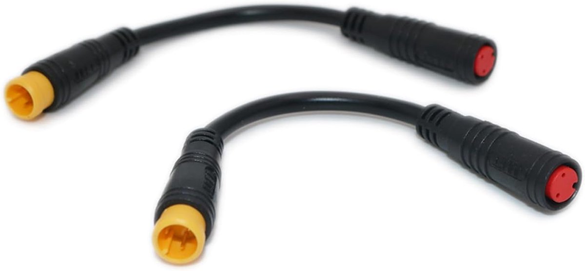 Remsensoradapter 3-pins naar 2-pins Julet voor Bafang of waterbestendig, 10 cm, e-bike, elektrisch, fiets, pedelec