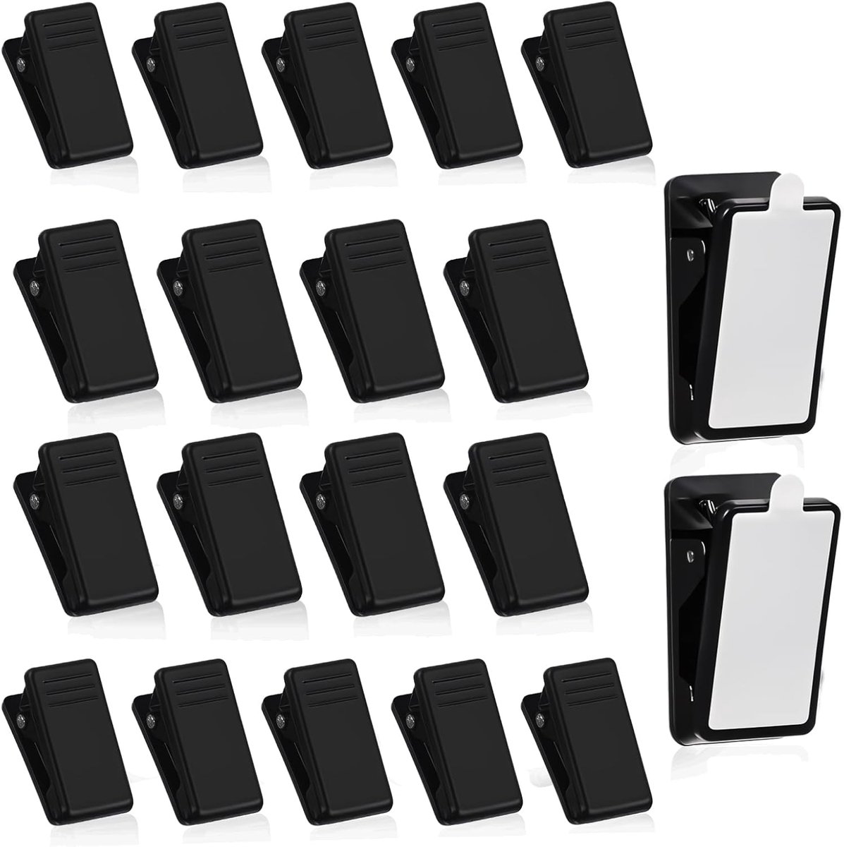 Clips, 20 stuks, zelfkleven, mini-wandclips, kleefklemmen, outdoor, decoratieclip voor thuis en kantoor