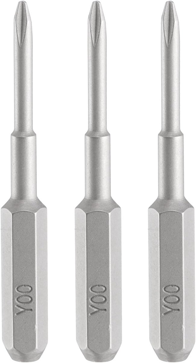 3 stuks Y00 schroevendraaierbits Tri-Wings 5/32 inch zeskantige aansluiting 35 mm / 1,38 inch lengte magnetische 3 punten kop in Y-vorm zeskantige bits van staal S2 schroevendraaier