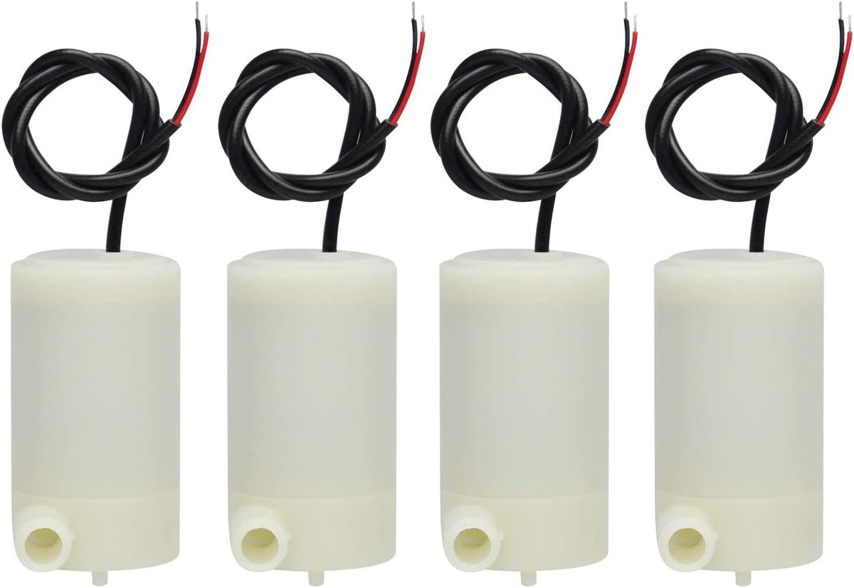 4 stks Mini Micro Dompelpomp 3V -5V 1.2-1.6L/min 0.3-0.8 Meters, voor Aquarium Fontein Aquarium